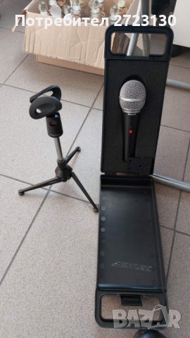 продава професионален микрофон със стойкa, снимка 2 - Ресийвъри, усилватели, смесителни пултове - 35265450