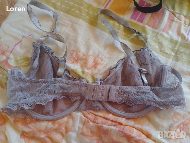 Сутиен сив секси дантела, снимка 4 - Бельо - 51384347