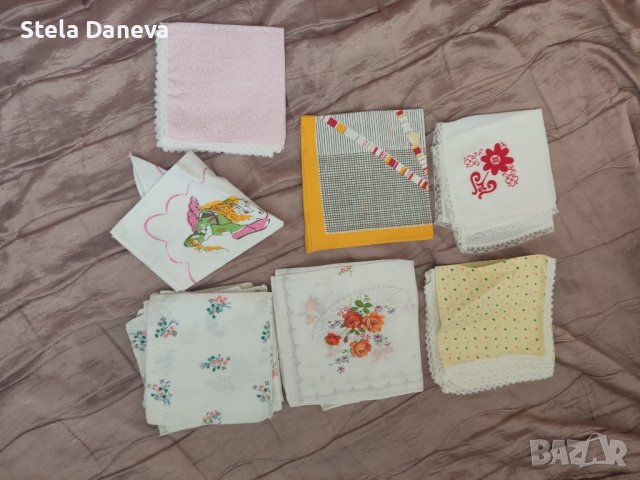 Нови ретро/носни кърпички 23х23см, снимка 3 - Колекции - 37361711