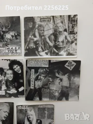 ЛОТ стари картички на метъл групи (лот 13), снимка 3 - Колекции - 49880075