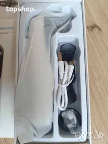 НОВ Професионален апарат за премахване на черни точки 5 в 1, функция за нагряване 45° USB type C, снимка 9 - Маши за коса - 50494967