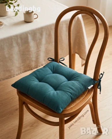 Комфортни Възглавници за Стол (Седалки) – 100% Памук | Българско Производство, снимка 2 - Възглавници - 53752740