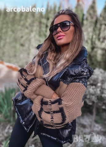 Дамско зимно яке от първокласен комбиниран материал, снимка 6 - Якета - 52418070