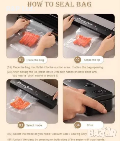 Вакуум машина, компактен уред за вакуумиране, снимка 5 - Други - 50890438