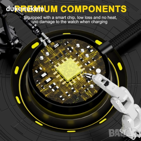 2 броя Зарядно за Samsung Galaxy Watch – USB-C, магнитно, снимка 5 - Смарт гривни - 53083002