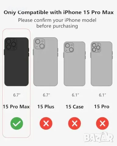 Калъф SCORPIFY за iPhone 15 Pro Max с MagSafe и маслиненозелен змийски принт, снимка 3 - Други стоки за дома - 56228537