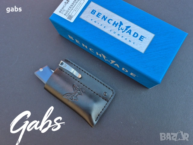 Сгъваем нож Benchmade SUCCESSOR 315 с кожен калъф, снимка 10 - Ножове - 53827885