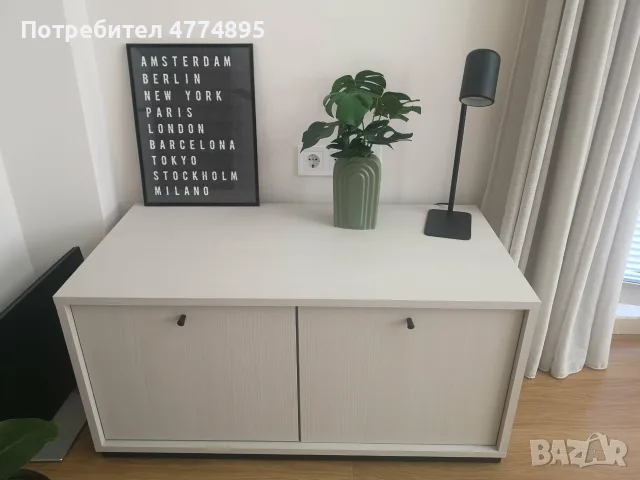 Мебели Enza Home – библиотека, шкаф и ТВ шкаф, снимка 5 - Шкафове - 56004056