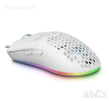 Геймърска мишка Mars Gaming MMAX,  кабелна ултралека мишка за игри, оптична 12400DPI