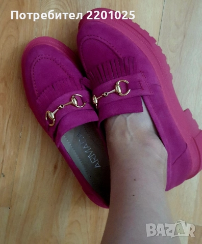 Мокасини Armada естествен велур , снимка 2 - Дамски ежедневни обувки - 51813536