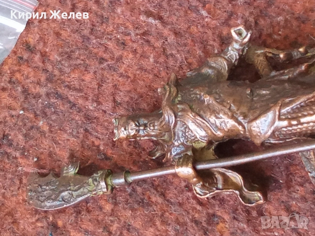 Бронзова статуетка на Гуан ю китайски бог 50503, снимка 12 - Колекции - 53754557