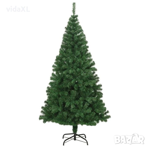 vidaXL Изкуствена коледна елха с гъсти клонки, зелена, 180 см, PVC(SKU:321035), снимка 2 - Други - 52624142