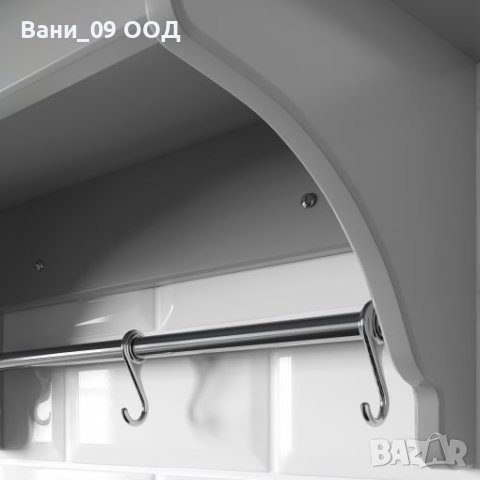 Стенен рафт в сив цвят, снимка 2 - Етажерки - 42379200