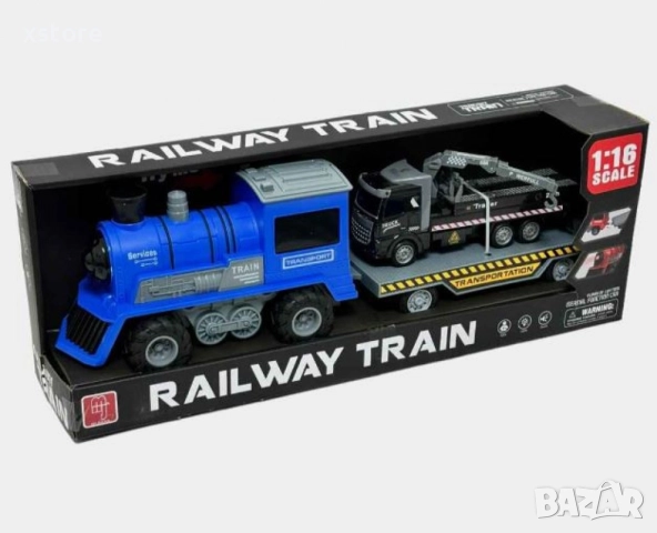 Парен локомотив с ремарке и камион влекач, снимка 4 - Коли, камиони, мотори, писти - 52800754