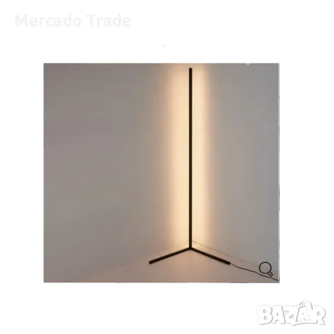 Декоративна настолна ъглова лампа Mercado Trade, LED RGB осветление, Черен, снимка 2 - Лед осветление - 48871557