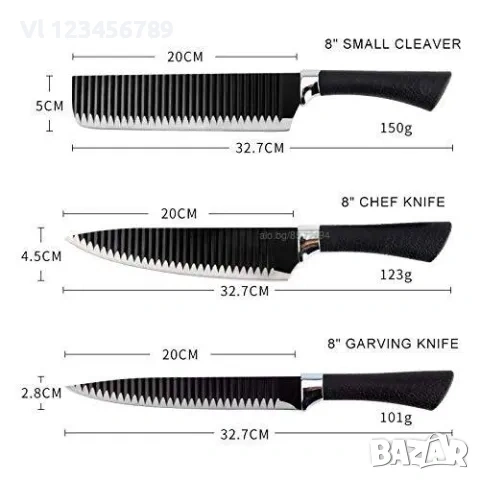 Zepter ножове комплект /6 бр/ , снимка 3 - Прибори за хранене, готвене и сервиране - 53814693
