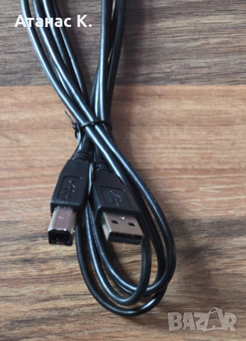 Кабел: USB-A -> USB-B - Различни Видове, снимка 2 - Кабели и адаптери - 52561013