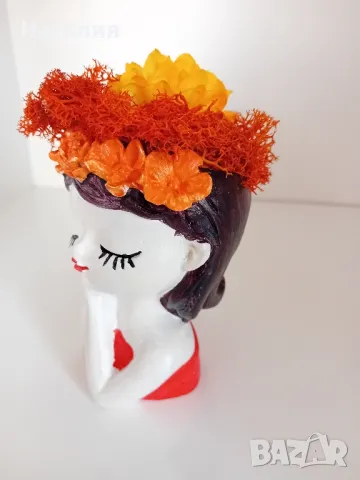 Гипсови кашпи и свещници., снимка 10 - Декорация за дома - 49763474