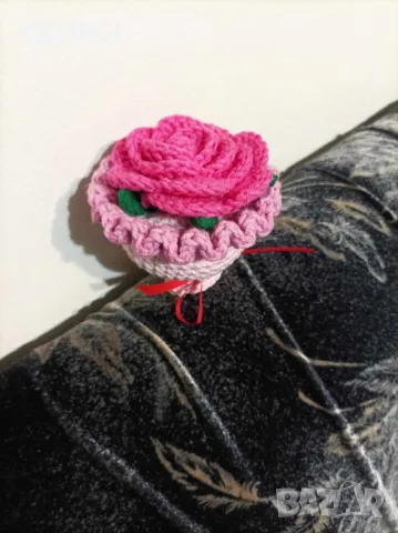 Букет амигоруми, снимка 2 - Изкуствени цветя - 48803945