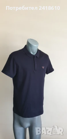 Armani Jeans AJ Badge Logo 3/4 Zip Stretch Cotton Mens Size M  ОРИГИНАЛ! Мъжка Тениска!, снимка 6 - Тениски - 51271734