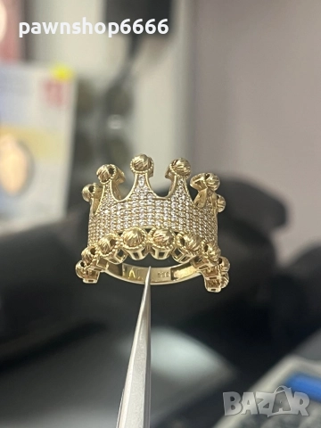 Златен пръстен 14 карата, снимка 5 - Пръстени - 51742901