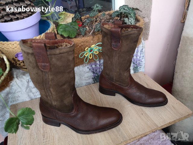 Ботуши N. D. C Естествена кожа 37, снимка 3 - Дамски ботуши - 38872613