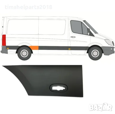 Лайстна заден калник пред задна Дясна гума за MERCEDES Sprinter 906 , VW Crafter
