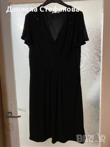 Малка черна рокля с камъчета Calvin Klein