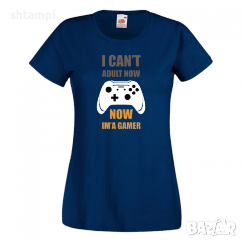 Дамска тениска I Can't Adult Now, снимка 10 - Тениски - 36191302