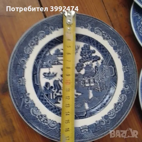 Набор от стари английски чинии и чаши-21 бр+ подарък, снимка 15 - Антикварни и старинни предмети - 49136898