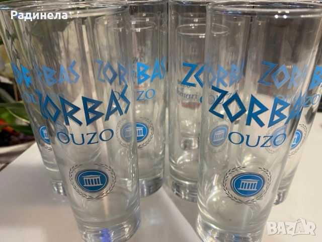 Чаши за Узо - 12 броя и ( 6 бр. ), снимка 2 - Чаши - 51874690