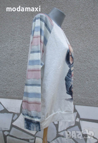 3XL+ Нова блуза - коте ескимос , снимка 4 - Блузи с дълъг ръкав и пуловери - 44812629