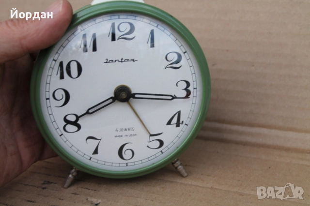 СССР будилник ''Янтар'', снимка 9 - Антикварни и старинни предмети - 52392693