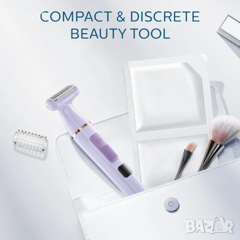 Електрически тример DmgicPro за жени, водоустойчив, безжичен, презареждащ се с USB-C, снимка 7 - Електрически самобръсначки - 50965748