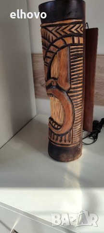 Бамбукова лампа, снимка 5 - Други ценни предмети - 44474525