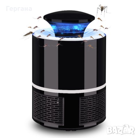 LED Лампа против комари с USB захранване / Цвят: Черен / 5V
