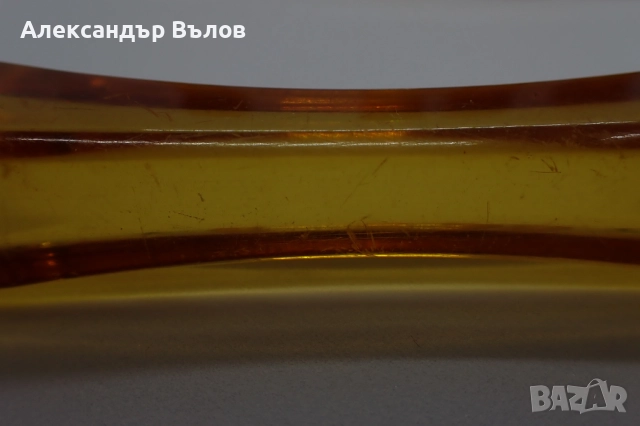 Стар Комплект от 5 бр Поставки за Прибори Луцит Сервиране Изискано Хранене , снимка 8 - Други ценни предмети - 52910888