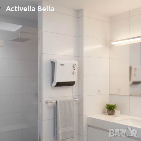 Отоплителна печка за баня Voltz OV51970J – 2000W, вентилатор, водоустойчива, снимка 5 - Отоплителни печки - 52606610