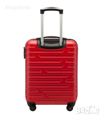Куфар за ръчен багаж Wittchen червен , Здрав куфар за кабинен багаж със заключване