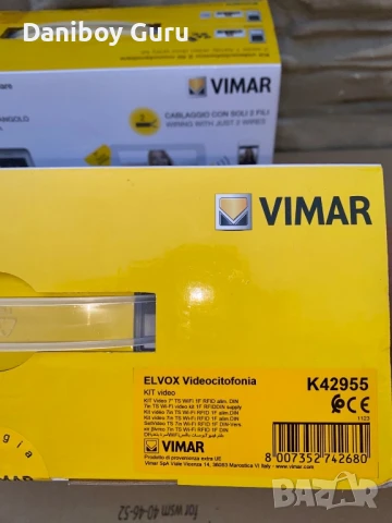 Видео домофон VIMAR  – 7-инчов TS Wi-Fi 1F IP/ 2-жилен – K42955, снимка 8 - IP камери - 50722228