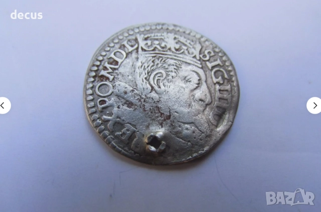 Полска сребърна монета Сигизмунд 1598 г, снимка 3 - Нумизматика и бонистика - 51464099