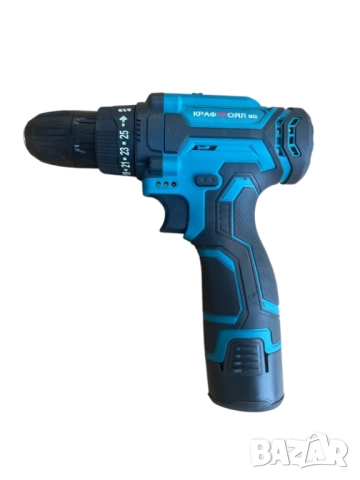 Акумулаторен двускоростен винтоверт с 2 батерии и накрайници 24V 6Ah KraftRoyal, снимка 2 - Винтоверти - 52313669