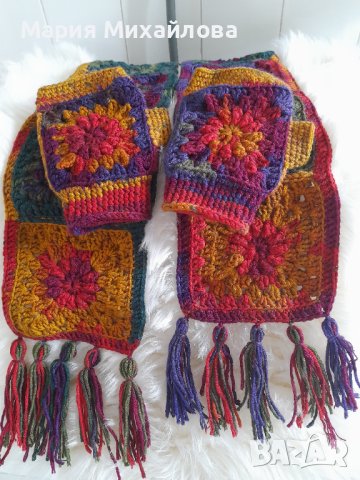 Комплект шал с ръкавици, снимка 3 - Шалове - 44242226