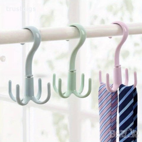 Въртяща се закачалка за дрехи розова, снимка 6 - Органайзери - 44483738