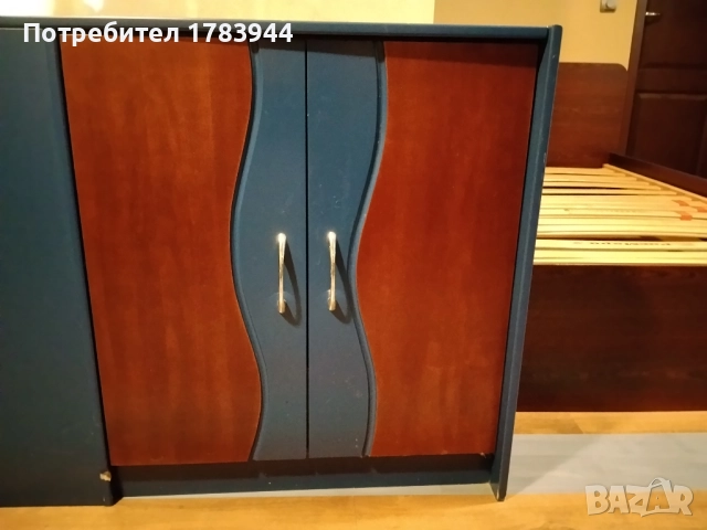 Легло с размери 120x200 см,подматрачна рамка и секция от МДФ, снимка 7 - Секции и витрини - 52737685