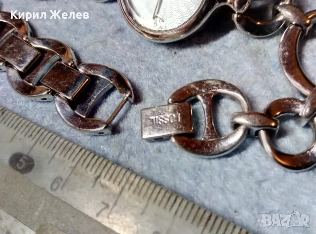 FOSSIL ФешънАРТ КВАРЦОВ ЧАСОВНИК ФОСИЛ SWISS PARTS TAILAND MADE Машина RONDA 1 JEWEL Без Капак 34901, снимка 4 - Дамски - 48288555