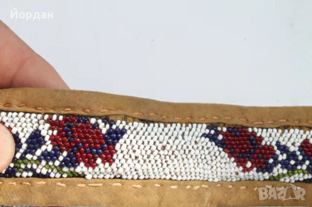 Мънистен колан с бронзови пафти, снимка 9 - Антикварни и старинни предмети - 50024190