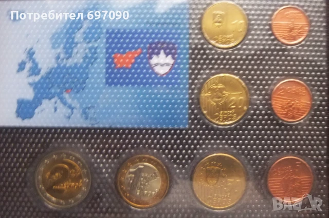 Словения - евро сет - 2006 - проби, снимка 2 - Нумизматика и бонистика - 51277931