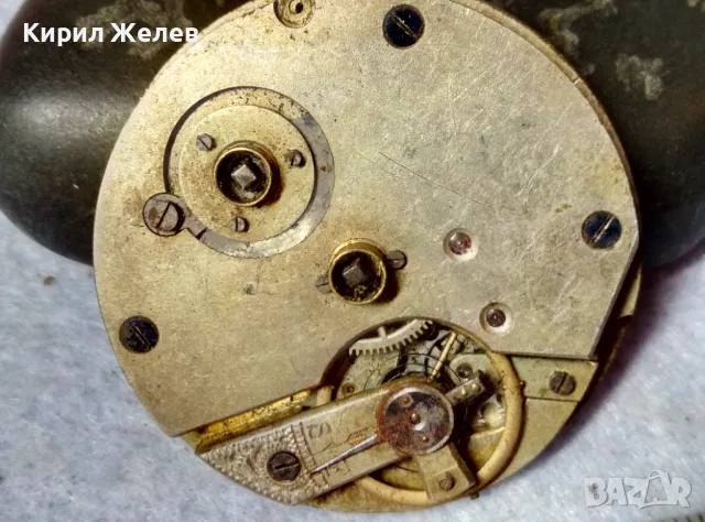 МЕХАНИЗЪМ от РЯДЪК СТАР ШВЕЙЦАРСКИ ДЖОБЕН ЧАСОВНИК с ПОРЦЕЛАНОВ РИМСКИ ЦИФЕРБЛАТ 25772, снимка 6 - Антикварни и старинни предмети - 48623450