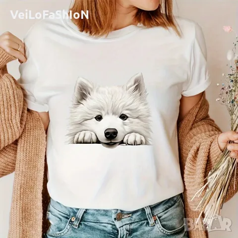 Нова дамска тениска Cute Dog